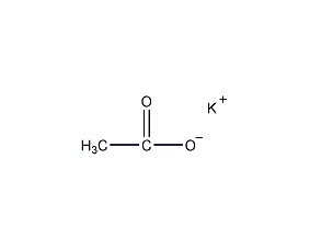 乙酸钾结构式