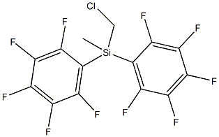 (甲基氯)甲基双(五氟苯基)硅烷结构式