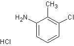 2-氨基-6-氯甲苯盐酸盐结构式