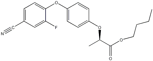 氰氟草酯结构式