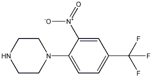 N-[2-硝基-4-（三氟甲基）苯基]哌嗪结构式