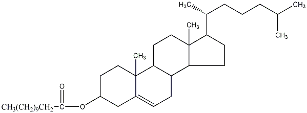 胆固醇十二酸脂结构式