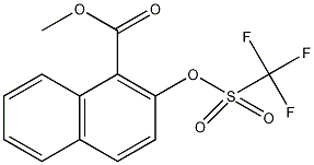 2-三氟甲基磺酰基-1-萘甲酸酯结构式