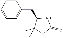 (R)-(+)-4-苯甲基-5,5-二甲基-2-噁唑烷酮结构式