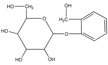 D(-)-水杨苷结构式