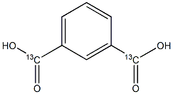 异酞酸-羧基-13C2结构式
