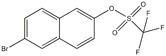 6-溴-2-萘三氟甲烷磺酸结构式