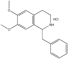 1-苄-6,7-二甲氧基-1,2,3,4-四羟基异喹啉盐酸盐结构式