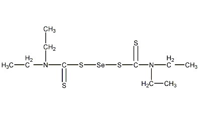 N,N,6-三乙基-5-巯基-2,4-二硫-3-硒-6-azaoctanethioamide结构式