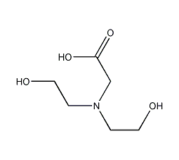 N,N-双(2-羟乙基)甘氨酸结构式