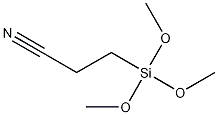 3-(三甲氧基甲硅烷基)丙酰腈结构式