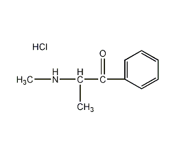 盐酸甲卡西酮结构式