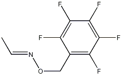 乙醛-O-全氟苯甲肟结构式