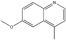 6-甲氧基-4-甲基喹啉结构式