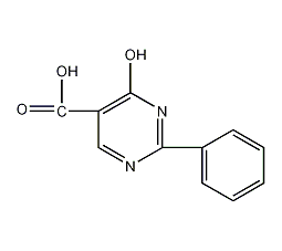 2-苯基-4-羟基嘧啶-5-羧酸结构式