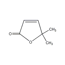 4,4-二甲基-2-丁烯-4-内酯结构式