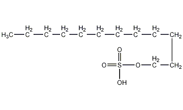 硫酸月桂基酯结构式