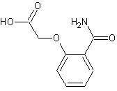 2-氨甲酰基苯氧乙酸结构式
