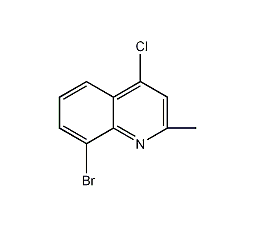 8-溴-4-氯-2-甲基喹啉结构式