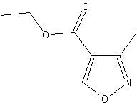 3-甲基异唑-4-甲酸乙酯结构式