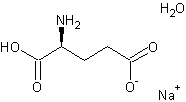 L-谷氨酸钠单水合物结构式