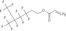2-(全氟-3-甲基丁基)乙基丙烯酸结构式