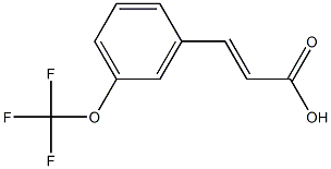 3-(三氟甲氧基)肉桂酸结构式