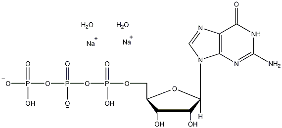 鸟苷5'-三磷酸三钠盐结构式