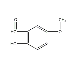 2-羟基-5-甲氧基苯甲醛结构式