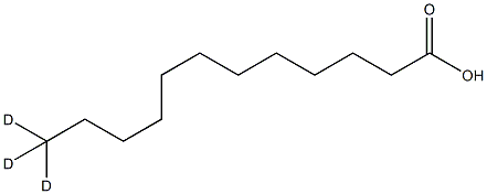 十二烷酸-12,12,12-d3结构式