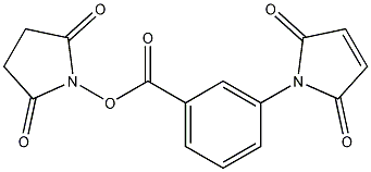顺亚烯酰胺苯甲酸 N-琥珀酸酯结构式
