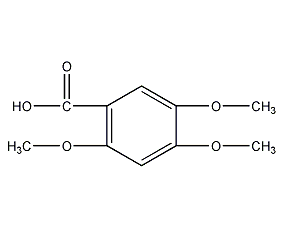 2,4,5-三甲氧基苯甲酸结构式