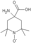 2,2,6,6-四甲基吡啶-1-氧基-4-氨基-4-羧酸结构式