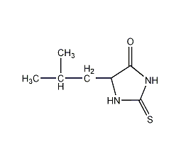 3-甲基-5-(2-甲基)-2-硫代-4-咪唑啉酮结构式