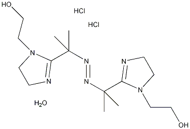 偶氮二羟乙基咪唑啉基丙烷二盐酸盐结构式