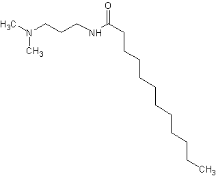 N-[3-(二甲氨基)丙基]月桂酰胺结构式