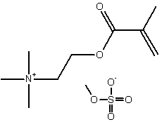 [2-(甲基丙烯酸)乙基]三甲胺甲基硫酸盐结构式