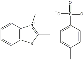 3-乙基-2-甲基苯并唑对甲基苯磺酸酯结构式