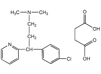 氯苯那敏马来酸盐结构式