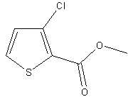 3-氯代噻吩-2-羧酸甲酯结构式