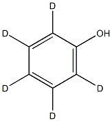 苯酚-2,3,4,5,6-d5结构式