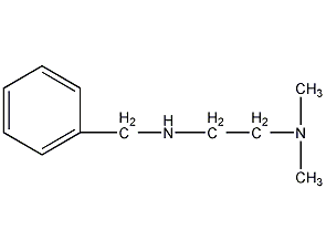 N'-苄基-N,N-二甲基乙二胺结构式