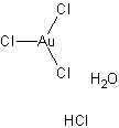 水合四氯金酸结构式
