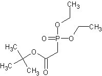 N-(叔丁氧基羰基)胺基膦酸二乙酯结构式