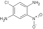 2-氯-5-硝基-1,4-苯二胺结构式