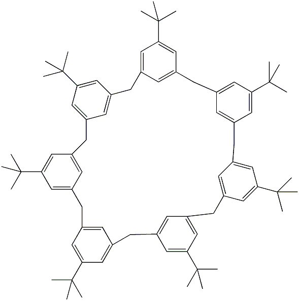 4-对叔丁基杯(7)芳烃结构式