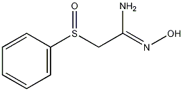 2-(苯亚磺酰)羟基乙脒结构式