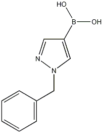1-苄基-1H-吡唑-4-硼酸结构式
