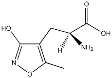 (S)-α-氨基-3-羟基-5-甲基-4-异噁唑基丙酸结构式