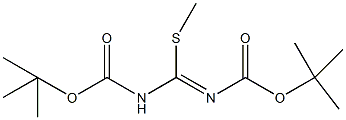 1,3-二(叔-丁氧基羰基)-2-甲基-2-硫脲结构式